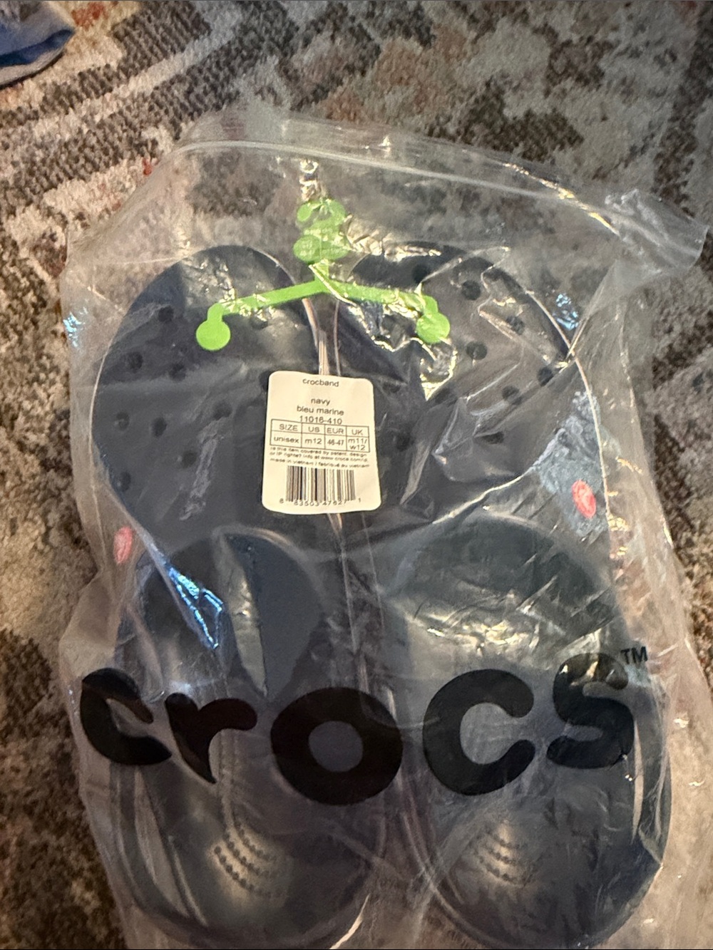 CROCS Navy Slip-On Loafers